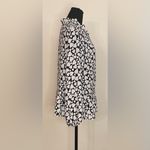 Pleione -‎ Long sleeve woman’s black-and-white heart print blouse Size M Photo 1