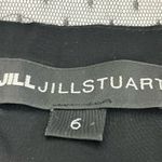 Jill Stuart Jill  Floral Print Organza Mesh Fit & Flare Black Cocktail Dress SZ 6 Photo 3