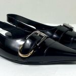 Givenchy Voyou Pointed Toe Slingback Ballet Flat Black 39.5 NEW Photo 5