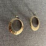 Saks 5th Avenue Gold Bev Dangle Hoop Earrings Photo 0