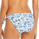 Shoshanna  Bikini Bottoms Triangle String Tie Waist Blue Floral NWT Size Small Photo 1