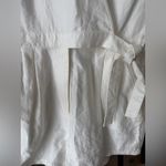 & Other Stories & other stories linen romper wrap tie front short sleeve playsuit pockets Photo 7