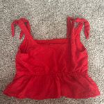 Sadie and Sage Red Top  Crop Photo 1