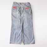 WPL 6749 Vintage 70s High Waist Wide Leg Bell Bottom Jeans Size 36 Blue Photo 2