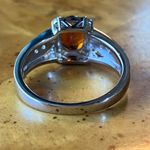 Natural Madeira Citrine Sterling Silver Ring Size 7.75 Photo 4