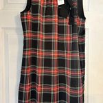 J.Crew Factory Black Plaid Dress with Bow Size 8 Photo 0