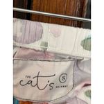 The Cats Pajamas Floral Print Button Up Shirt & Shorts Pajama Set Small White Photo 5