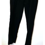 Black Halo Women's Silk Black Top Skinny Fitted Pockets Jumpsuit Size 2 Photo 8