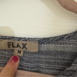 Flax  Lagenlook 3/4 Length Sleeve Linen Midi Dress Photo 3