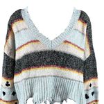 Wildfox Harester Spade Fair Isle Cropped Sweater Photo 2