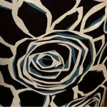 Jones New York Lined Black Silk Blend Floral Rose Pencil Skirt Women’s Size 4 Photo 2