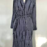 NEW NWT Hatley Navy Blue Tie Dye Belted Maxi Dress Size XS Photo 4