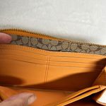 Coach  Tan/ orangish Leather Wallet Photo 9