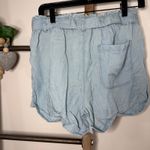 Aerie Light Wash Drawstring Pull On Shorts Size Medium NWT Photo 3