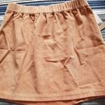 BP Elastic Waist Pull-On Corduroy Mini Skirt In Tan Nougat Womens Size Small (S) Photo 0