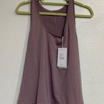 Johnny Was  Calme Purple Effect Draped Racer Back Tank Top Sz M NWT Photo 1
