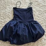 Edikted  Navy Mini Puff Dress Photo 1