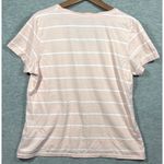 Ralph Lauren Polo  Womens T-Shirt XL Striped‎ V-Neck Pink Preppy Casual Photo 4