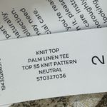 Chico's  Short Sleeve Palm Linen Shirt Chico’s Size 2 US Size 12 NWT Photo 6