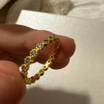 Blue jem ring Gold Photo 0