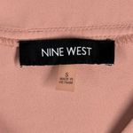 Nine West Blouse V-Neck Long Sleeve Business Casual Top Office Blush Pink Size S Photo 4