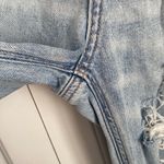 American Eagle  Highest Rise Baggy‎ Straight Jeans Light Wash Distressed Photo 3
