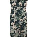 Adelyn Rae ‎ Nissa Floral Jumpsuit Women Size Small Green Tropical Floral Romper Photo 0