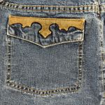 Hollister Y2K 2000s Jrs 9 Denim Skirt Blue Jean Western Pocket Pleated Back Boho Photo 7