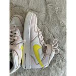 Nike Air Force 1 '07 Mid "FEEL LOVE" White/Pearl Pink/Yellow Women's Size 9 Photo 4