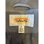 Talbots  Coat Women 10 Gray Double Breasted Belted Trench Jacket Outerwear Preppy Photo 8