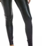 Hue ® Body Gloss Moto Leggings Black Women’s Size‎ Large MSRP $58 Photo 0