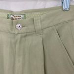 Tommy Bahama Vintage 1990s Green Silk High Waisted Pleated Mom Shorts Sz 2 Photo 5