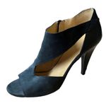Balenciaga Paris Italian Ankle Leather Cutout Booties Open Toe Suede Pumps 39.5 Photo 1