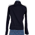 prAna  Women Navy Track Jacket Full Zip Light Blue Stripe S Athleisure SM Gym Photo 3
