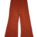 Free People  Beach Hailee Sweater Set Waffle Knit Pants Top Rust Terra Cotta SP Photo 8
