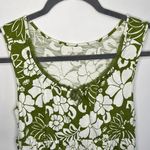 Sonoma Green and White Floral Print Dress Photo 2