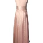 Vera Wang White One Shoulder Bridesmaid Dress with Satin Sash in Blush Photo 96