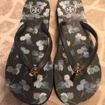 Tory Burch  Blue Flower Flip Flops Photo 0