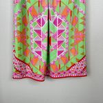 Hale Bob Jersey Tank Dress Cabana Green Pink Beaded Summer Pool Beach Medium Photo 8