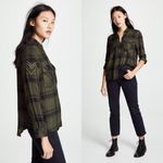 Rails  Pepper Plaid Button Down Shirt Olive Black Top Womens Size‎ S Photo 1