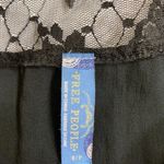 Free People  Black Lace Detail Sexy Low Cut Sides Scalloped Neckline Dress Photo 5