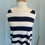 Sail To Sable  Hydna Fringe Sweater Tank Top Sz Medium GUC Nautical Round Neck Photo 2