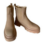 Dream Paris Dream Pairs chunky Chelsea boots tan size 8 Lug biker Photo 0