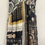Isabel Marant Etoile Sabba Strappy Bandana Print Midi Dress Black Ochre Size 10 Photo 9