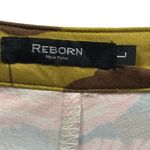 Reborn NY Collection Chartreuse Floral 3 Quarter Sleeve Mini Dress Tunic Top L Green Size L Photo 8