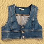 American Eagle AE Cropped Denim Bra Tank Top  Photo 1