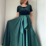 Vintage 90s Emerald Green Formal Gown Size 10 Princess Ball gown Holidays Photo 0