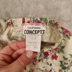 Vintage Beige Floral Linen Blend Floral Halter Top Skirt Set size 7 Photo 10