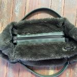 Expressions NYC Broome St. Chain Vegan Gray Faux Fur Tote Bag Chain w Detail 🧡🎀 Photo 5