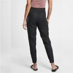 Athleta Cabo Linen Jogger pants zip pockets in black sz 6 petite Photo 2